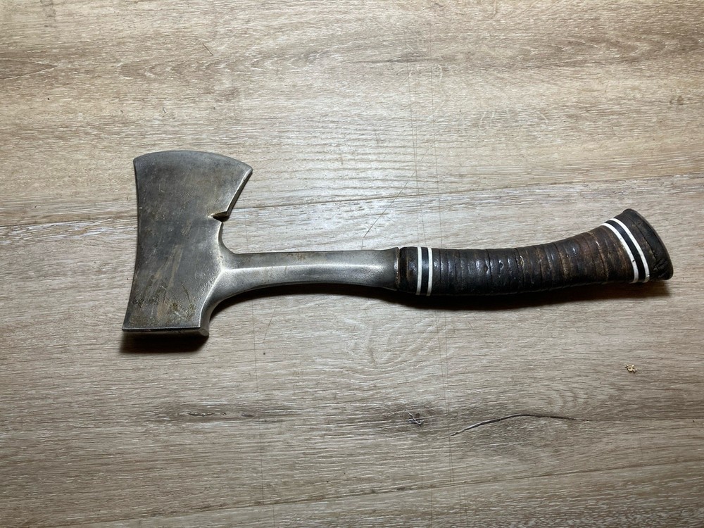 Vintage Estwing ? Hatchet with Leather Stack Handle