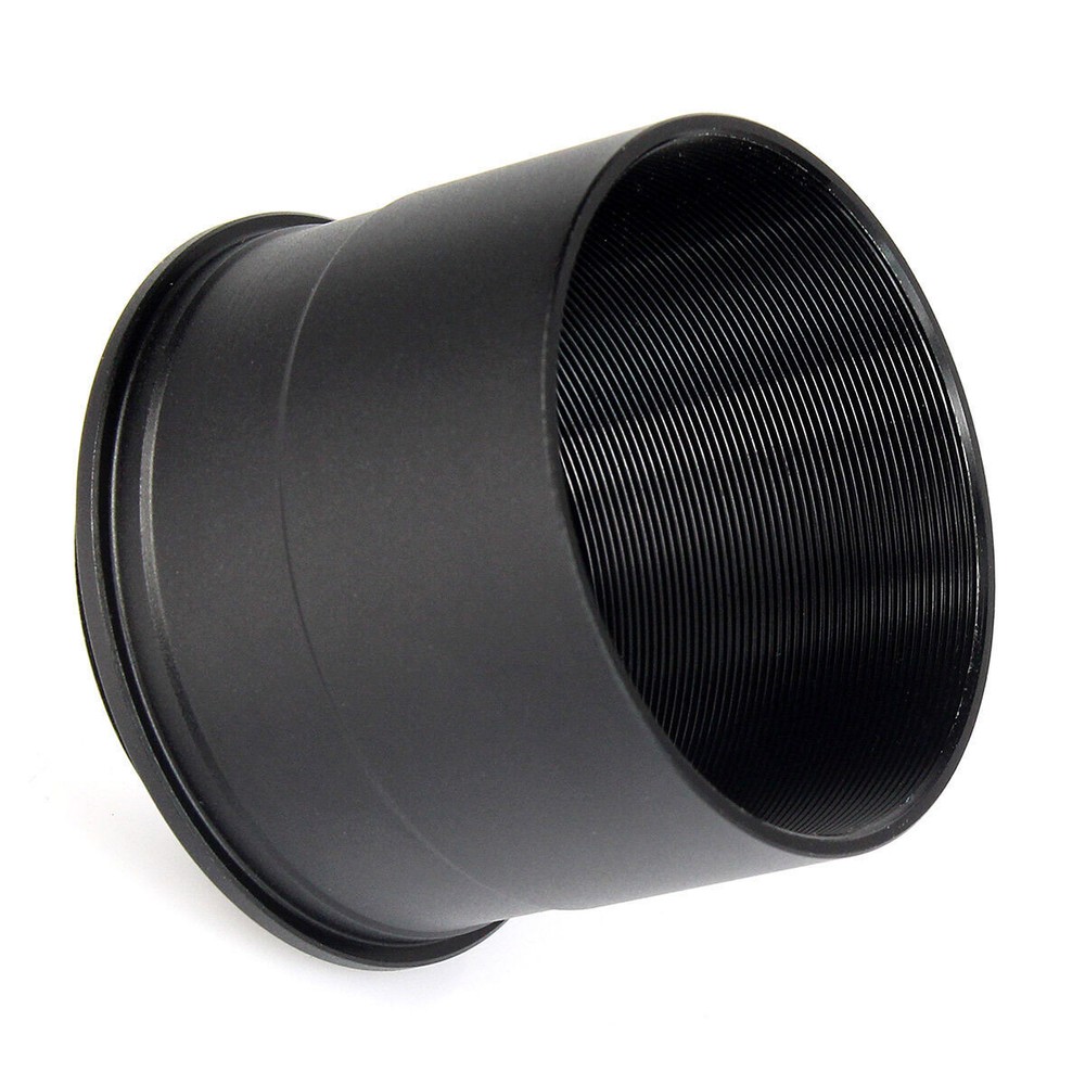 2" to T2 M42*0.75 Thread Telescope Eyepiece Mount Adapter Accept Black