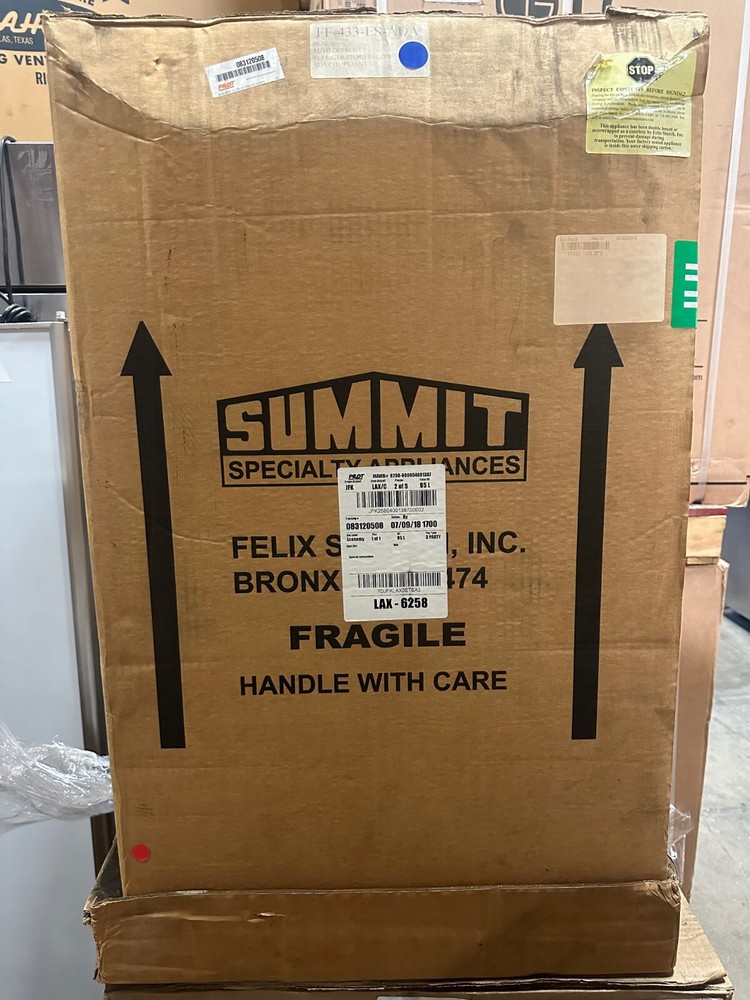 Summit 19" Black Undercounter Refrigerator-freezer - FF433ESADA
