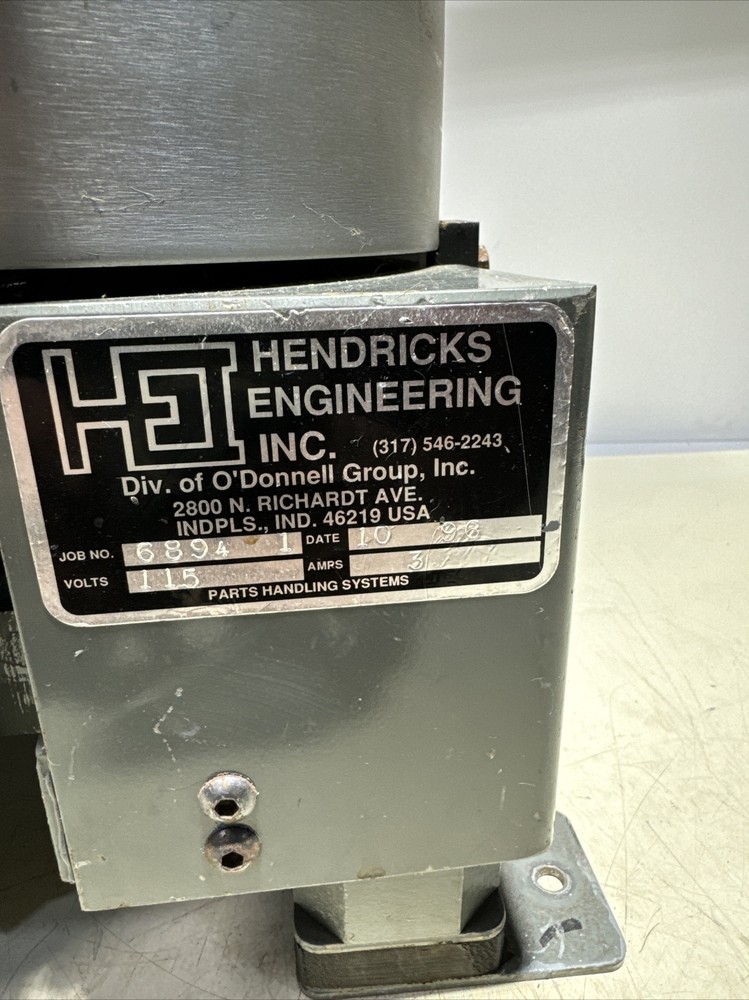 Hendricks Engineering 10” Vibratory Bowl Feeder 115V ~ Warranty