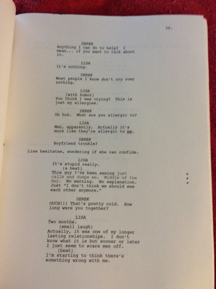 ORIGINAL SCRIPT OBSESSED IDRIS ELBA BEYONCE KNOWLES JERRY O'CONNELL ALI LARTER