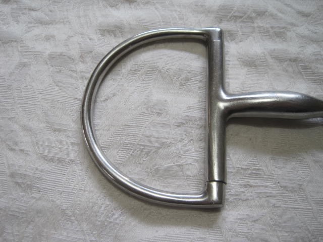 Dee Ring Jointed Snaffle 5'' Stainless Steel Large D Rings