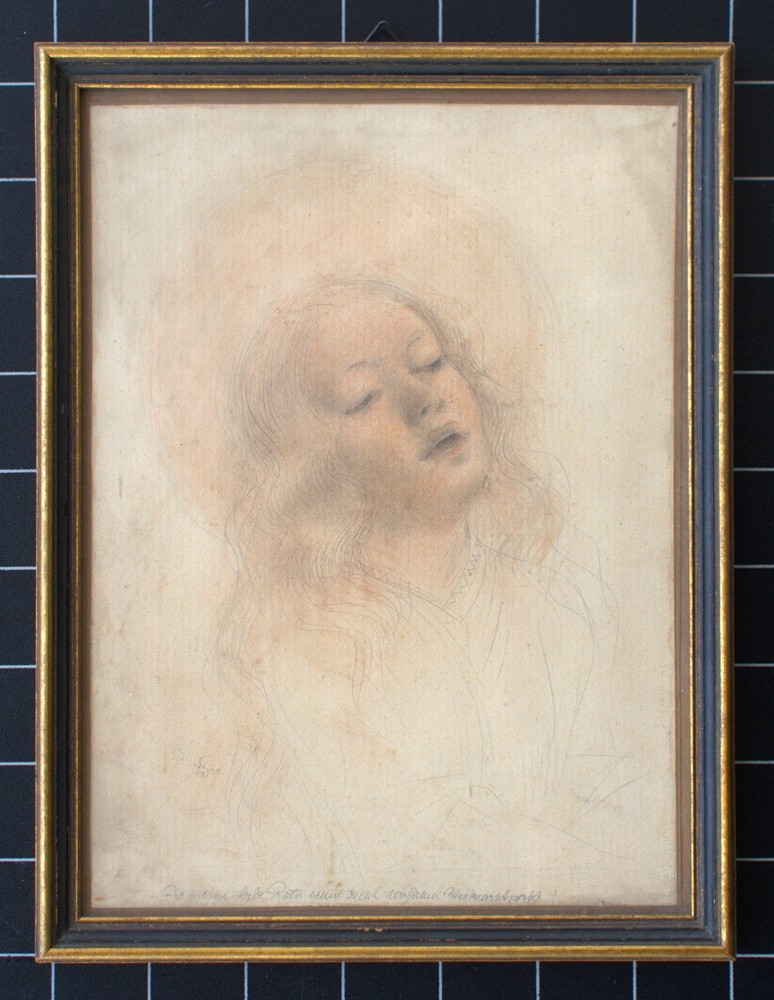 Willi Schmid Holy Drawing Crayons Expressionism Original Signed 1934