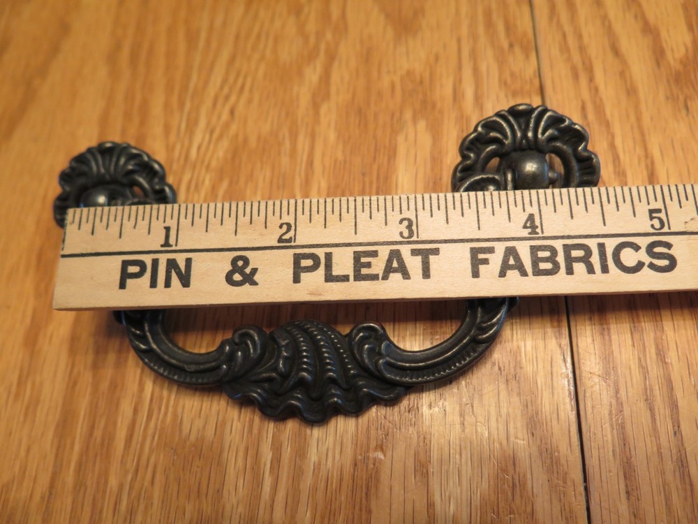 Brass/Dark Tone Drawer Pulls Drop Pulls - Set of 4