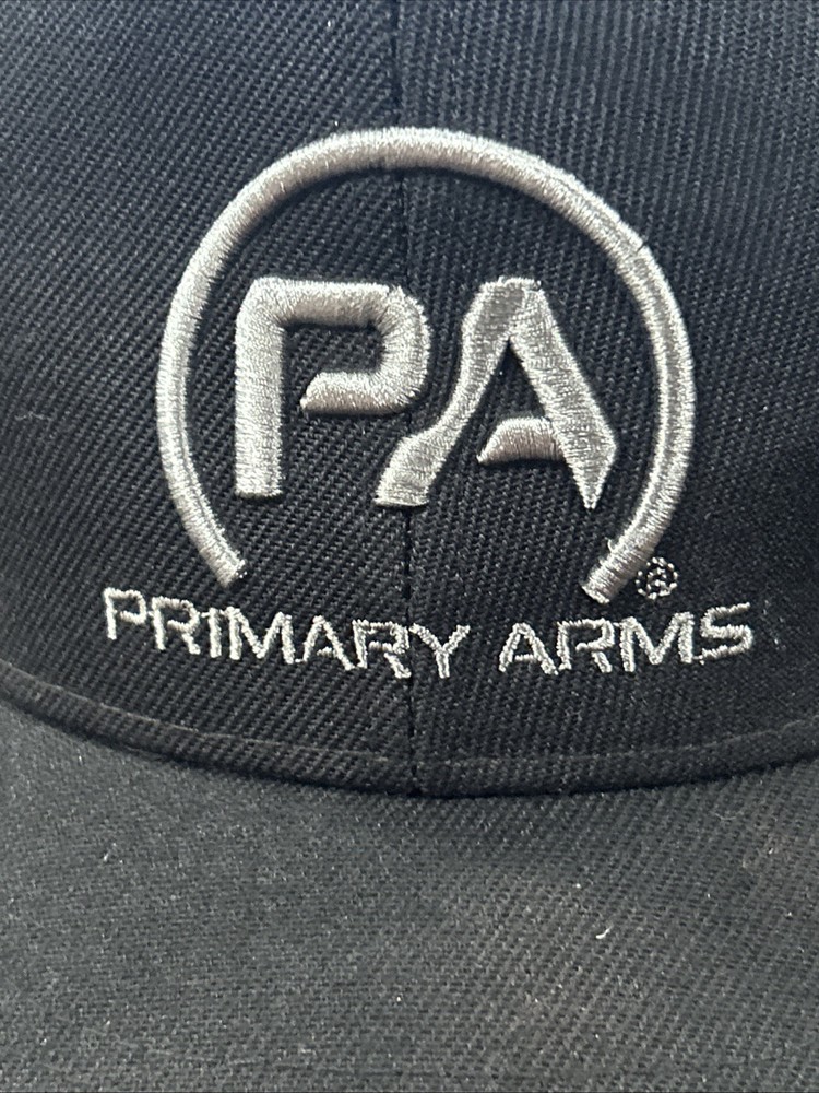 Primary Arms Black Hat, Snapback Adjustable Baseball Cap