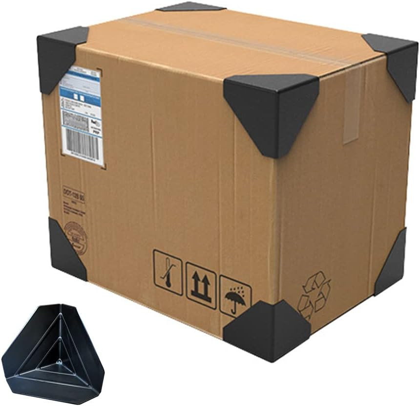 [80 Pack] Shipping Box Corner Protectors Plastic Packaging Edge Protectors, Cart
