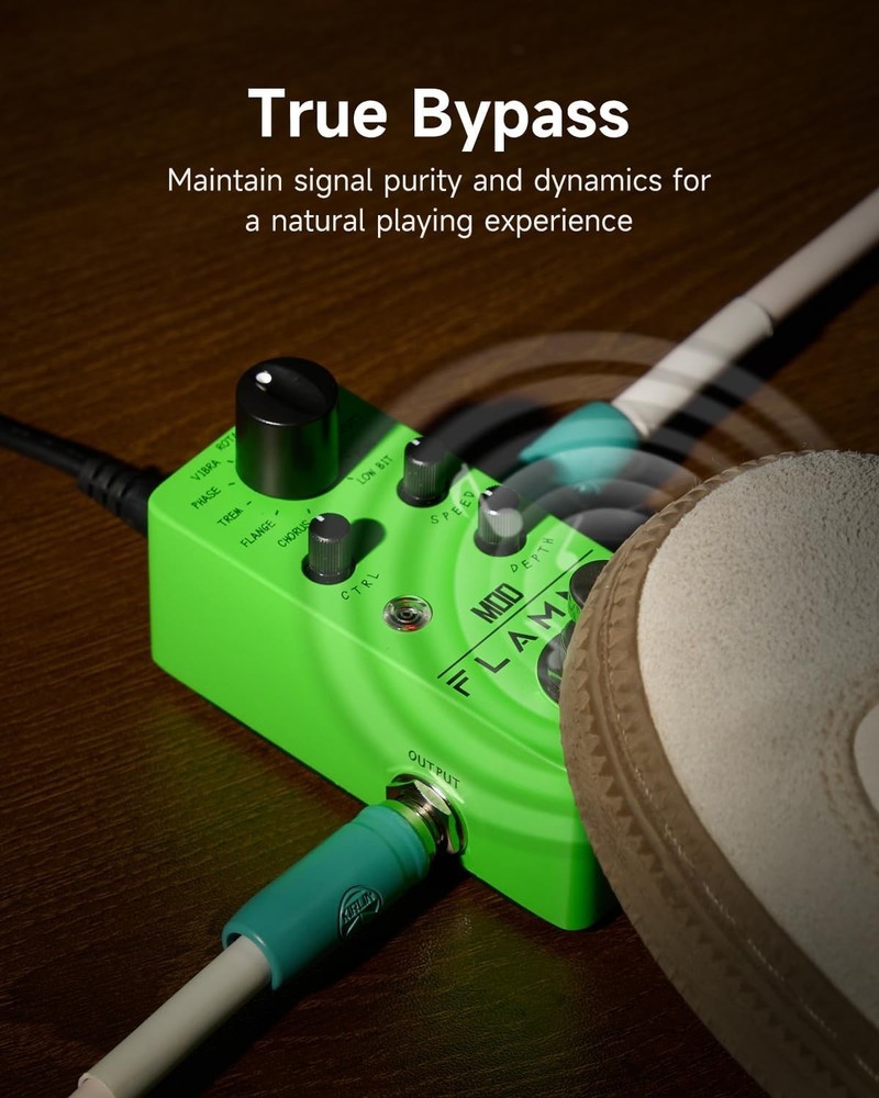 Durable Mini Modulation Pedal with 11 Essential Effects for Creative Sound