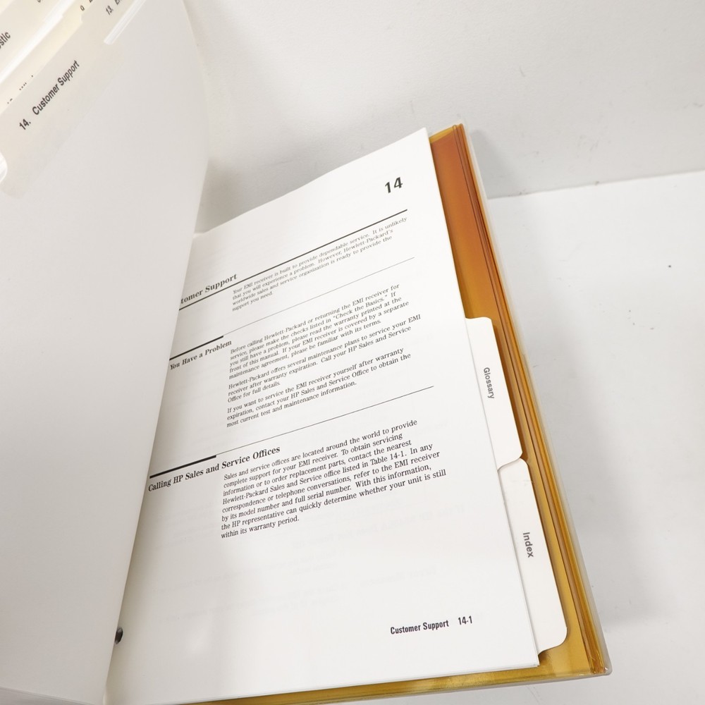 HP 8546A EMI Receiver RF Section Manuals Lot Hewlett Packard Binders