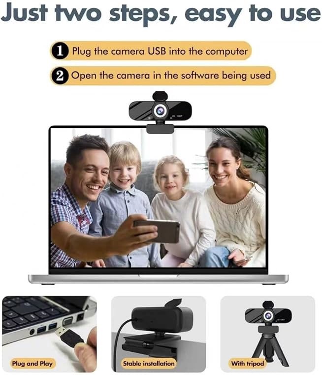 Auto Focus HD Video Webcam 1080p