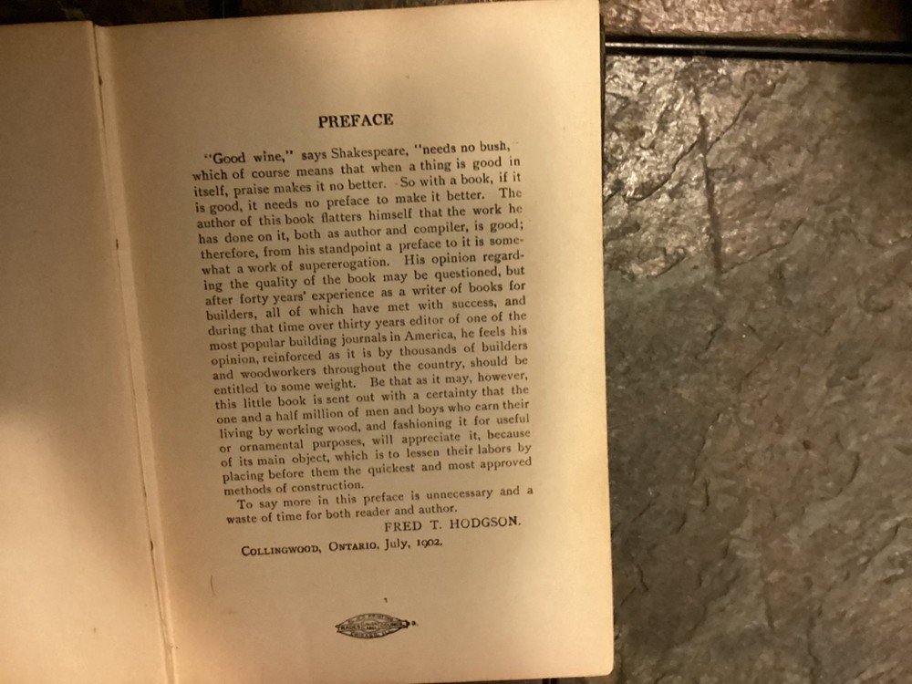 1905 Modern Carpentry Fred Hodgson