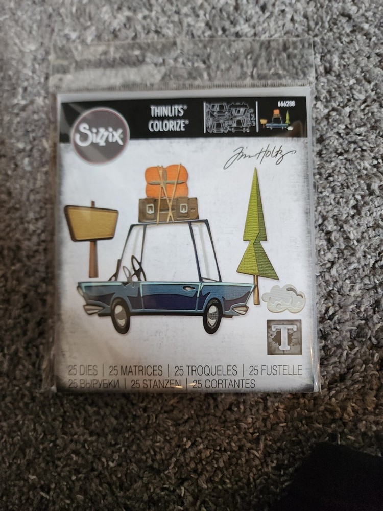 Sizzix Colorize Thinlits Dies, Road Trip 666288