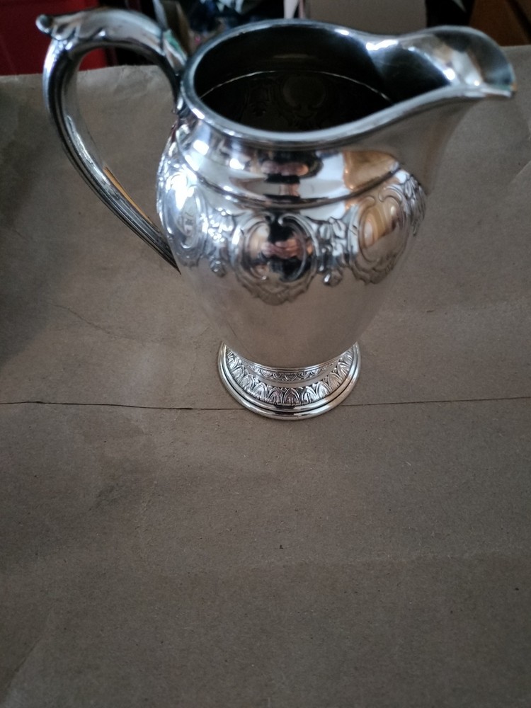 Holmes & Edward Pitcher Masterpiece 8409 Silver Plate 5 1/4" Height 1932