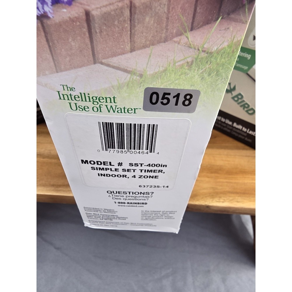 3 Pack! RainBird Controller SST400in Indoor Irrigation Timer 4-Zone, Brand New