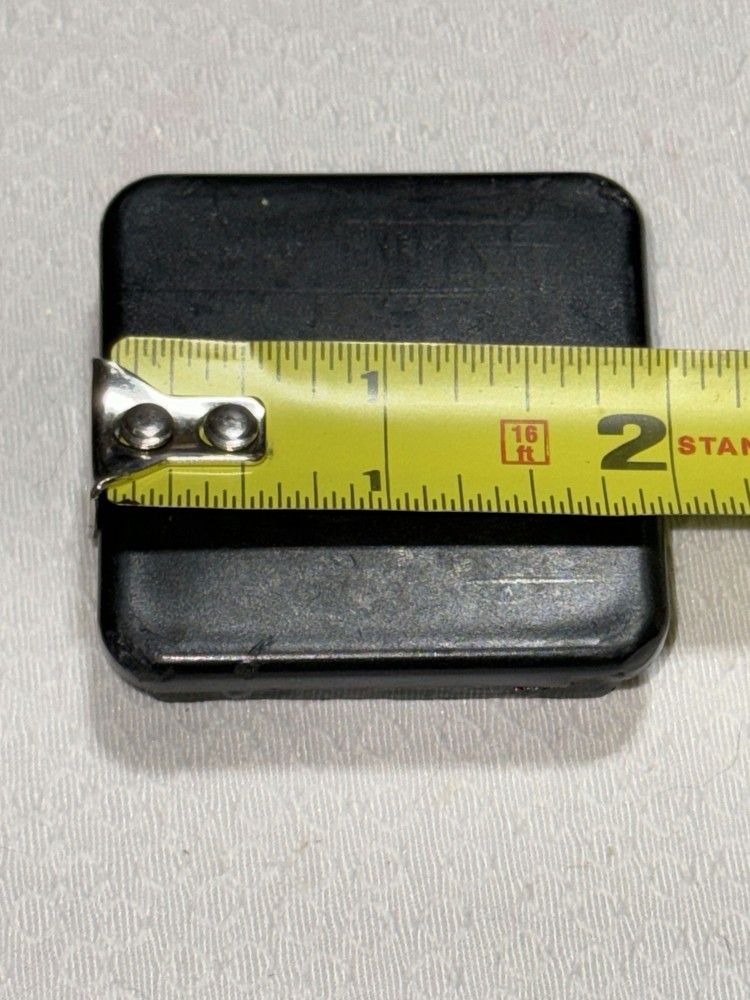 Soloflex 2" Square End Cap Endcap Plastic Black