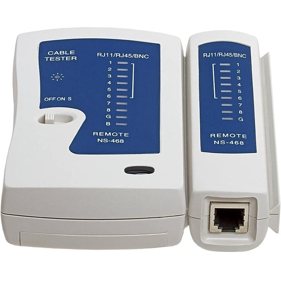 Multi Function LED Network Cable Tester for BNC RJ45, RJ11, RJ12 with Case