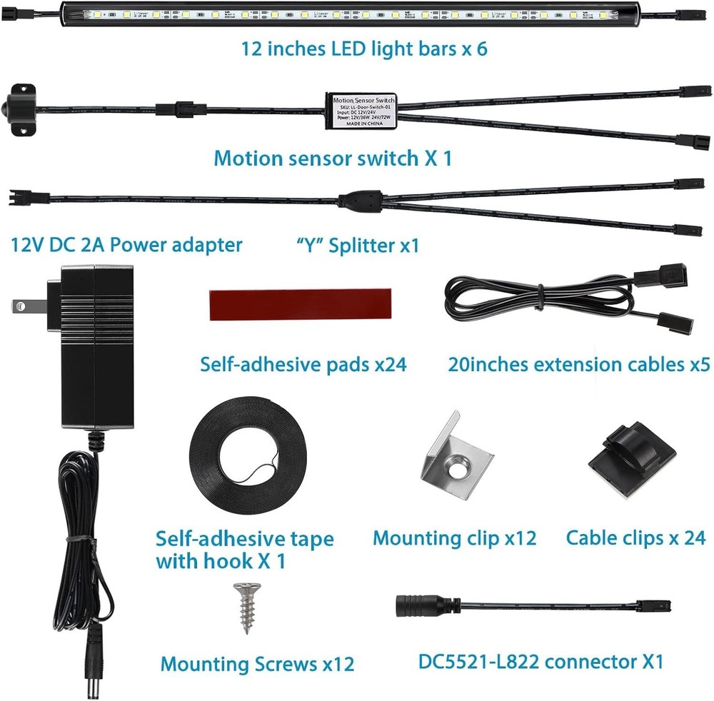 Bright LED Safe Lighting with Human Motion Sensor – Easy Install & Extendable