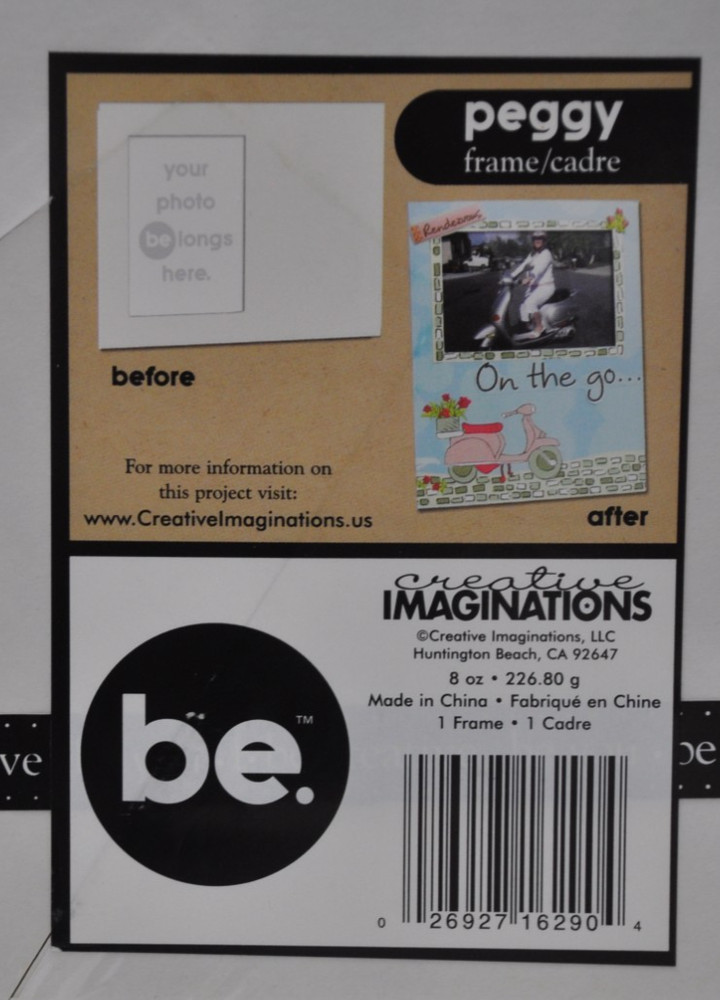 CREATIVE IMAGINATIONS Lot Of 3 Bare Elements EaselBack Peggy Paperboard Frames