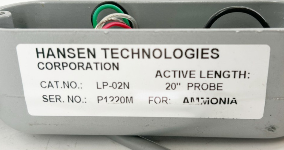 New Hansen Technologies LP-02N Refrigerant Level Sensor for Ammonia 20" Probe