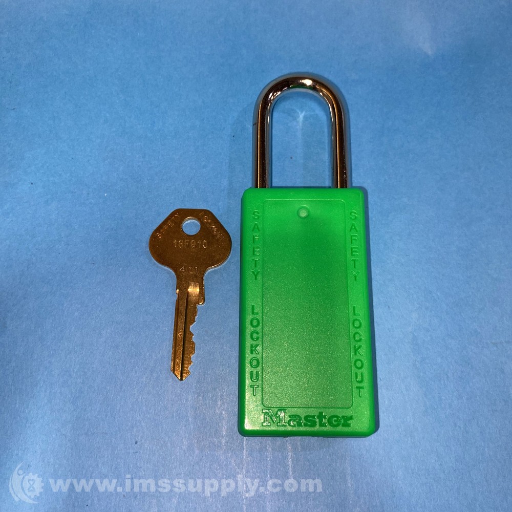 Master Lock 411GRN Lockout Tag Padlock FNOB