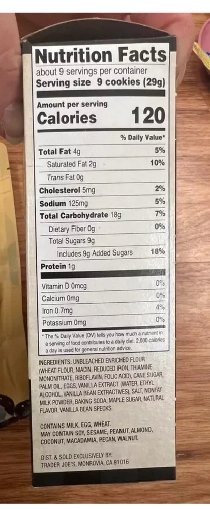 3 🤎 Boxes Trader Joe's Vanilla Cookie Thins 9oz Each Box