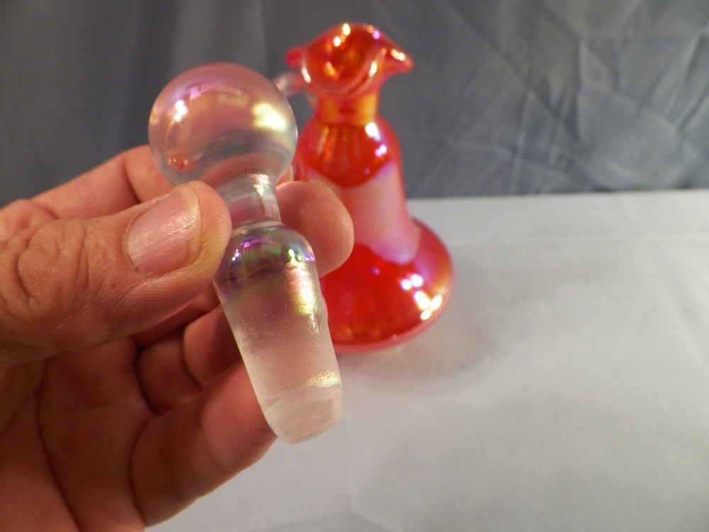 2003 Gibson Bright Orange Glass Cruet