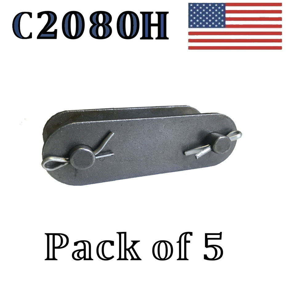 C2080H Connecting Link (5 pack) #C2080H Conveyor roller chain 2" Pitch Master