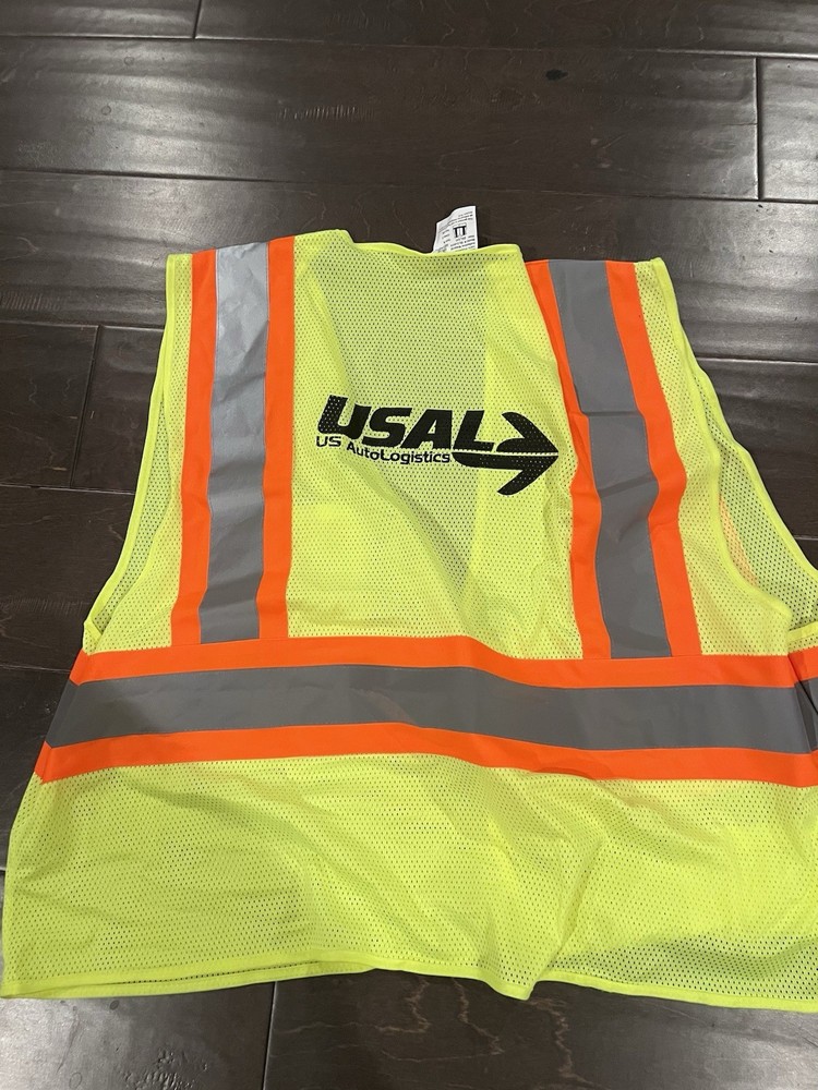 Reflective Neon Safety Vest with Reflective Stripes