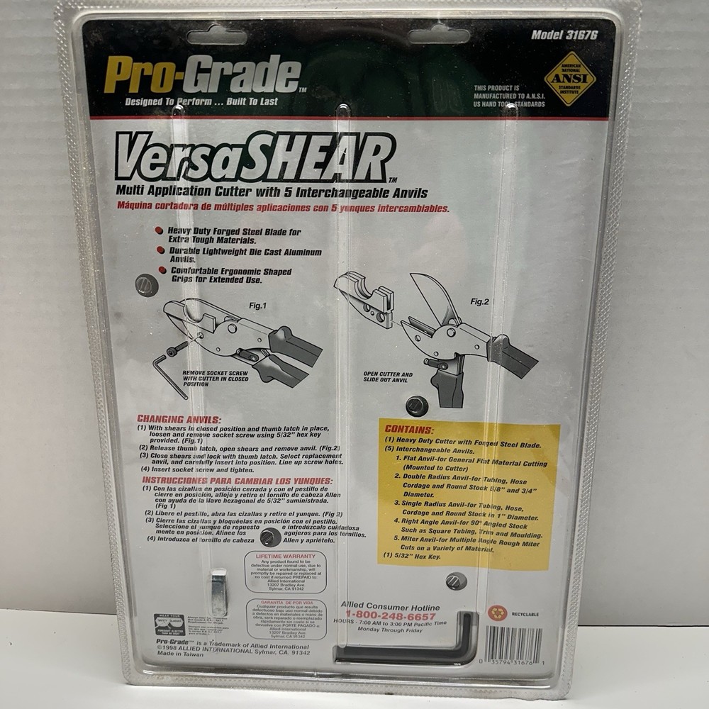 ProGrade Versa Shear 5PC MULTI-FUNCTIONAL Interchangeable Cutter