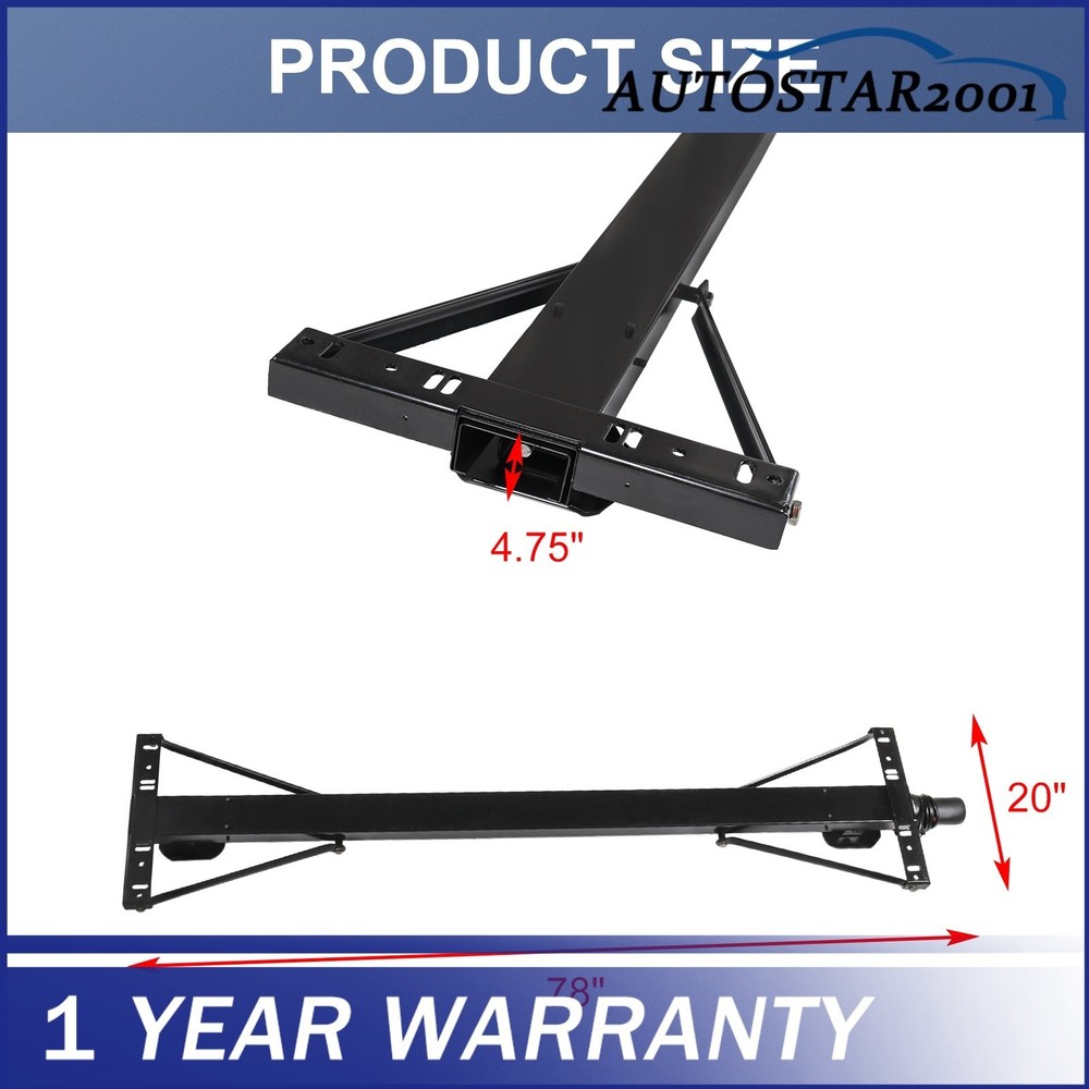 Universal Rear Trailer Stabilizer Jack Stand Stabilizer Jack Kit 298707 Black