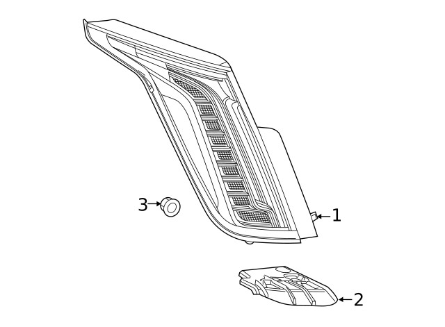 Genuine GM Tail Lamp Bracket 84240971