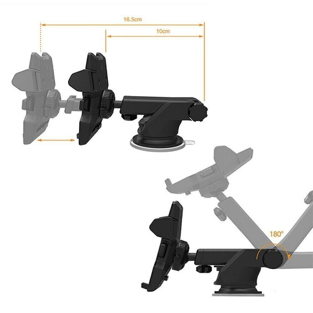 Car Phone Holder Dashboard Windshield Phone Mount Universal for iPhone Samsung