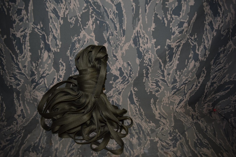 *webbing cotton 9/16 type 1 class 2a OD 7 webbing military surplus