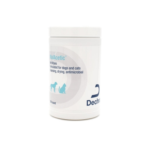 Dechra MalAcetic Wet Wipes/Dry Bath, 100 Count