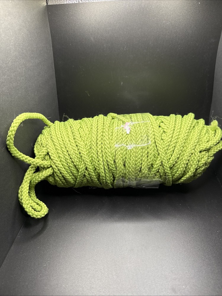 Vtg Large Green Macrame Cord ~ 1+ Pound