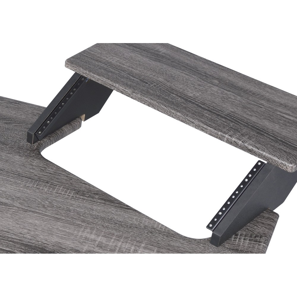 Recording Studio Desk - Black Oak Surface - Optimized for Music Production