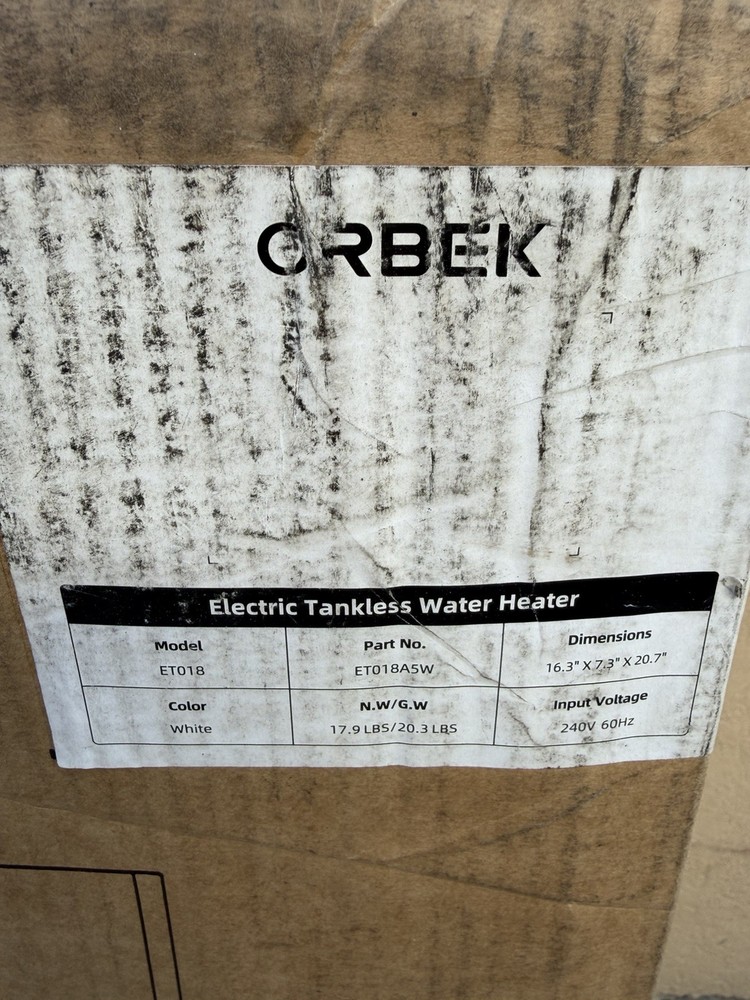 ORBEK 14kW Tankless Water Heater Electric 240V Instant Hot Water Heater For Bath