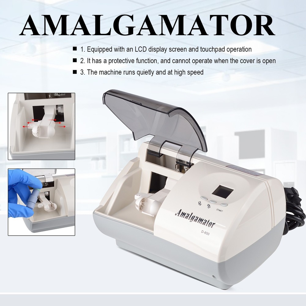 TPC D-650 Dental Amalgamator Amalgam Capsule Mixer with Digital Time Setting