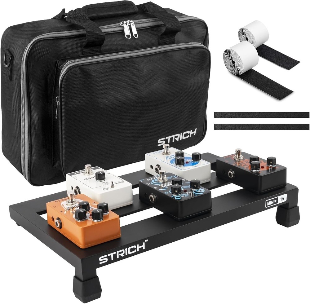 Aluminum Guitar Pedal Board Mini Plus Compact Lightweight Effect Organizer