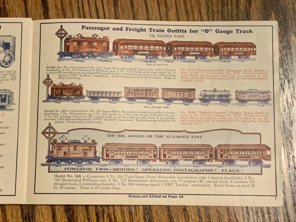 1929 Lionel Train Catalog