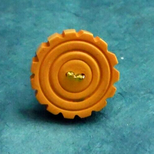 Vintage Bakelite cracker button upcycled art ring