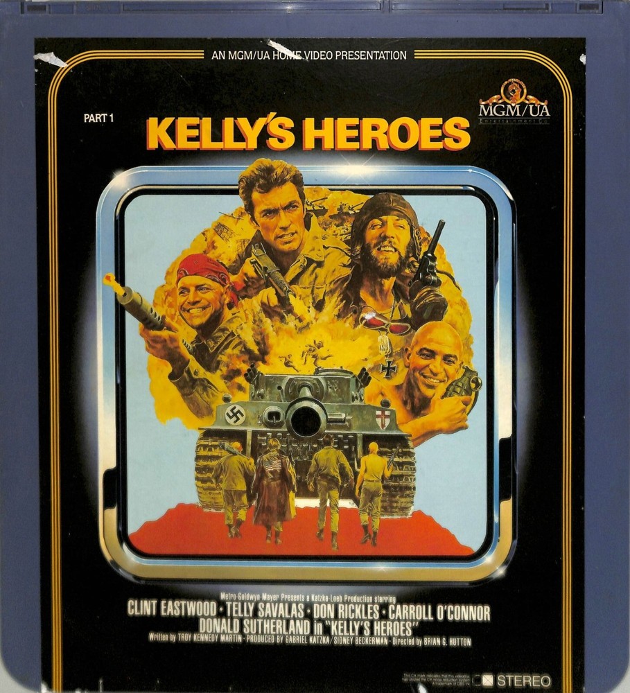 Kelly's Heroes (1970) Vintage Double CED Videodisc