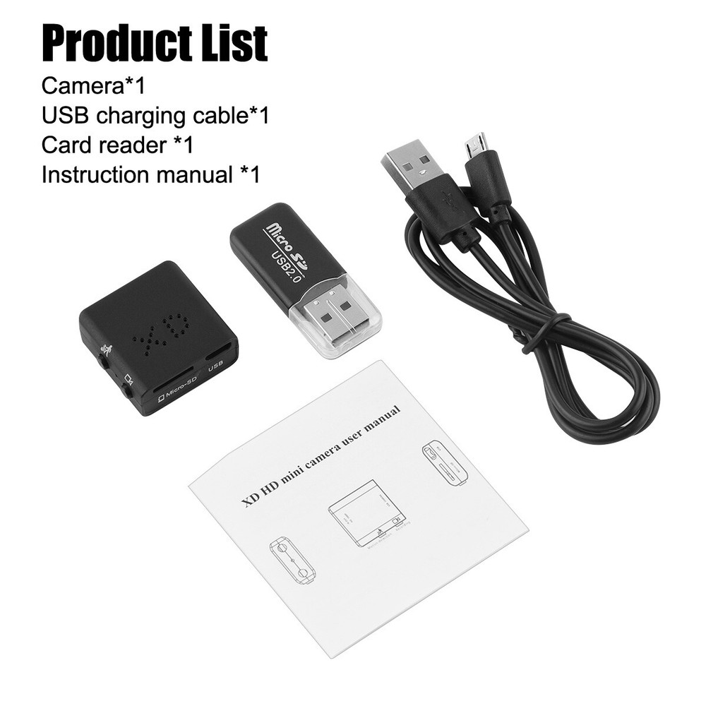 HD Mini Camera Motion Detection Night Vision Recording Home Security Cam