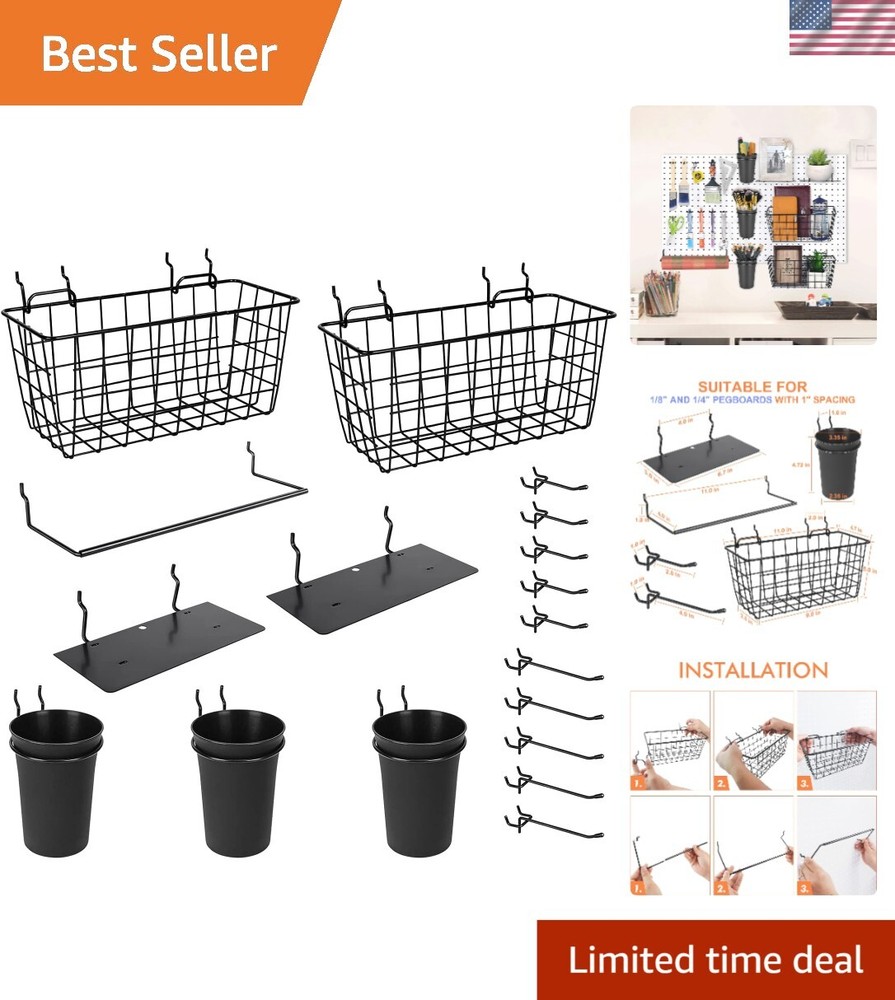 Versatile Pegboard Accessories Set: 18 Techniques for Craft & Tool Organization