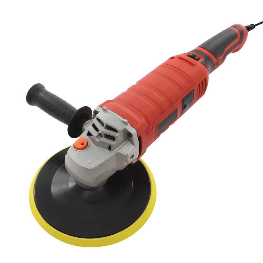 Car Polishing Machine Set with 7 Speeds, Durable Design, Red