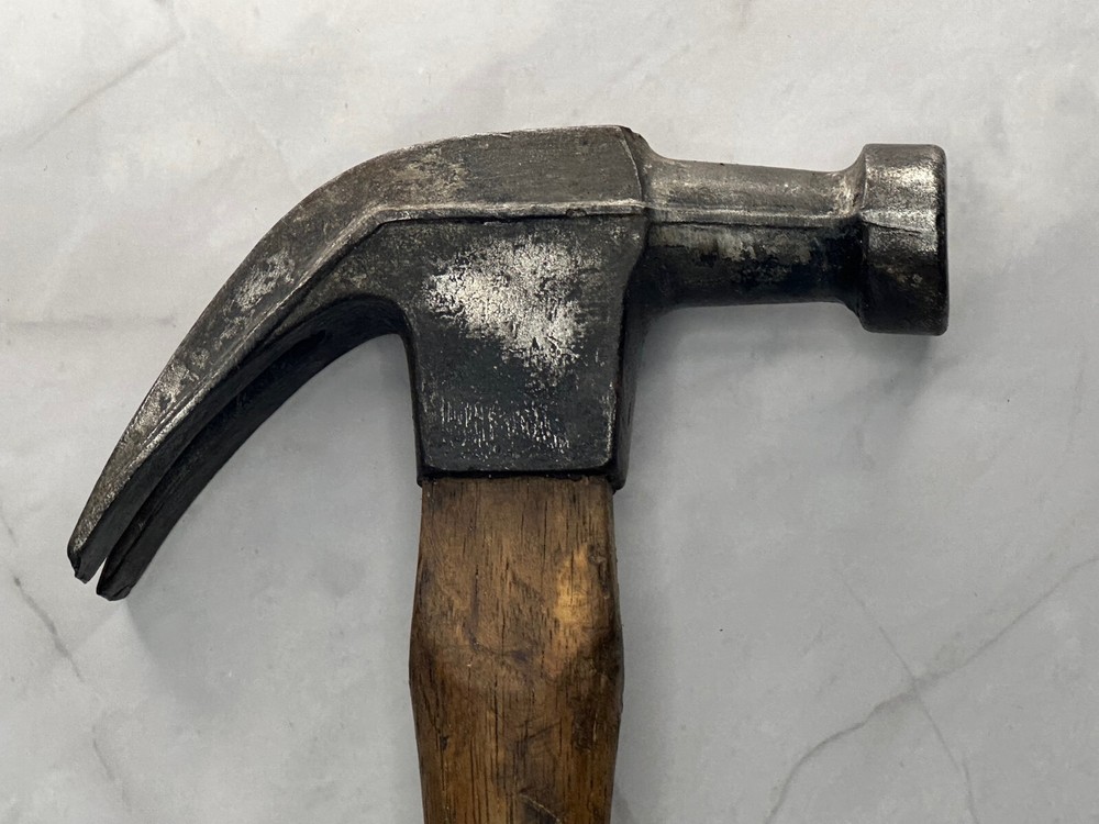 Vintage Unique Forged Head Claw Hammer 14"