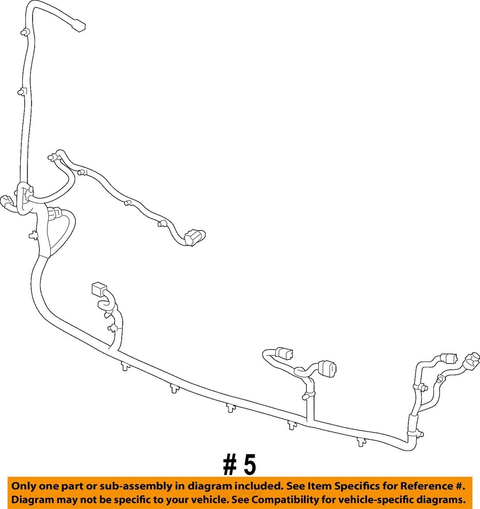 GM OEM 15-20 Escalade ESV Front Bumper Electrical Components-Harness 84258629