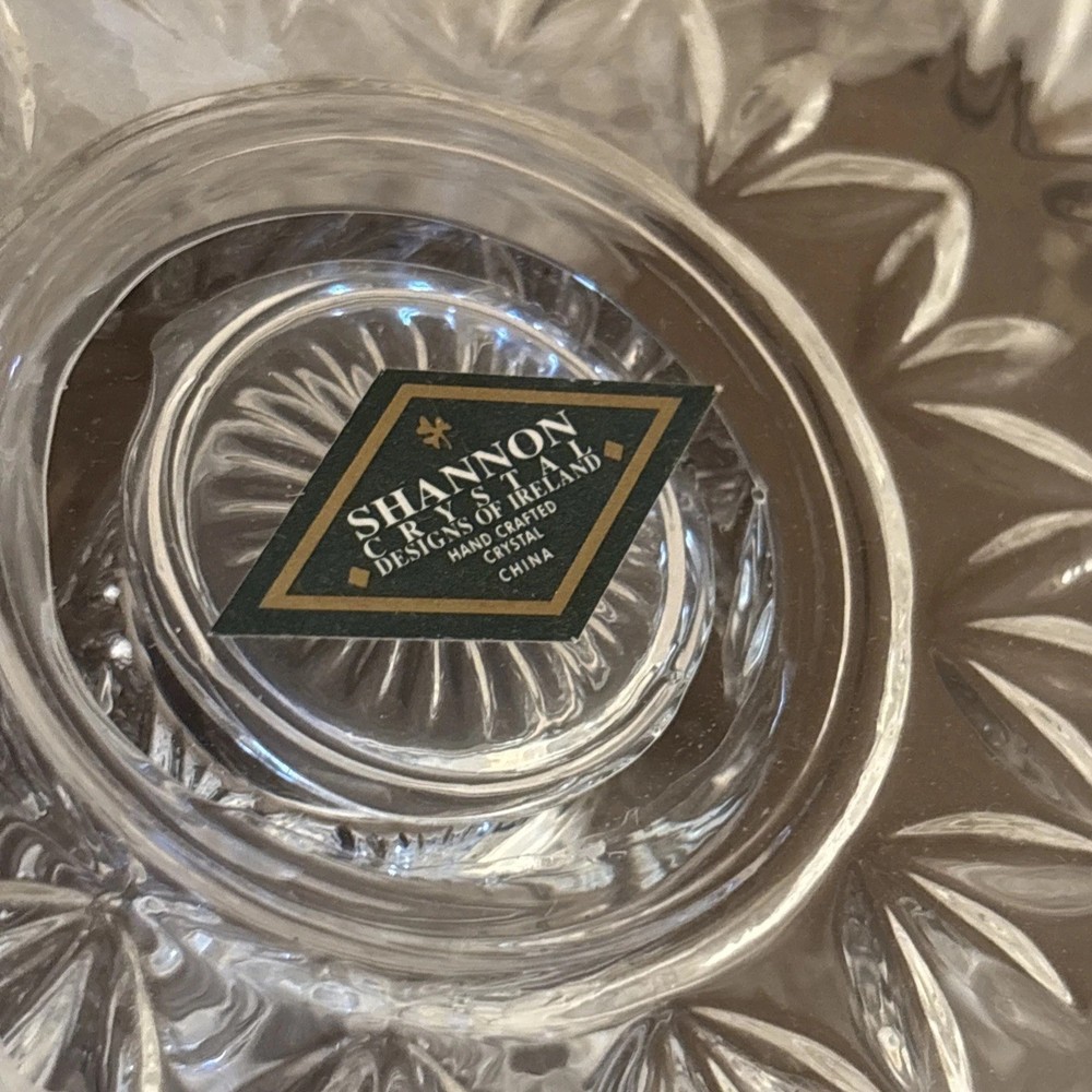 Dublin Crystal Footed Cake Plate 12” Diameter