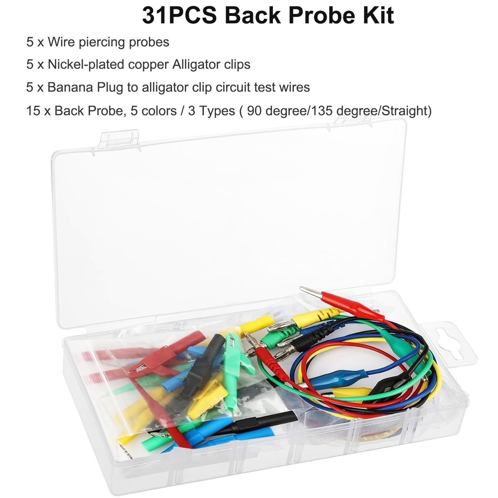 Back Probe Kit Leads Set Automotive Electrical Diagnostic Circuit Testing