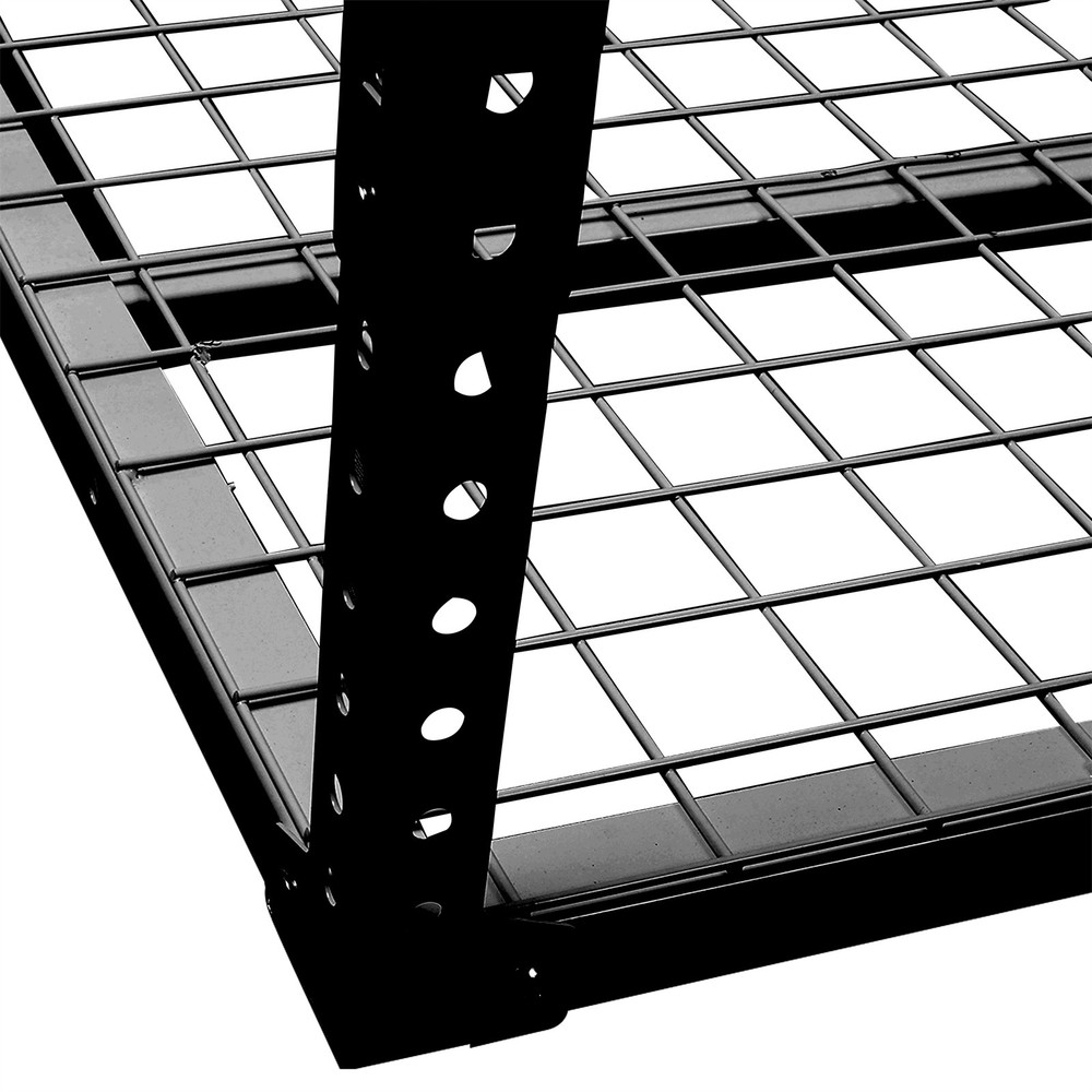 4x8FT Overhead Garage Ceiling Storage Rack 600lbs Load Adjustable Wall Tool Rack