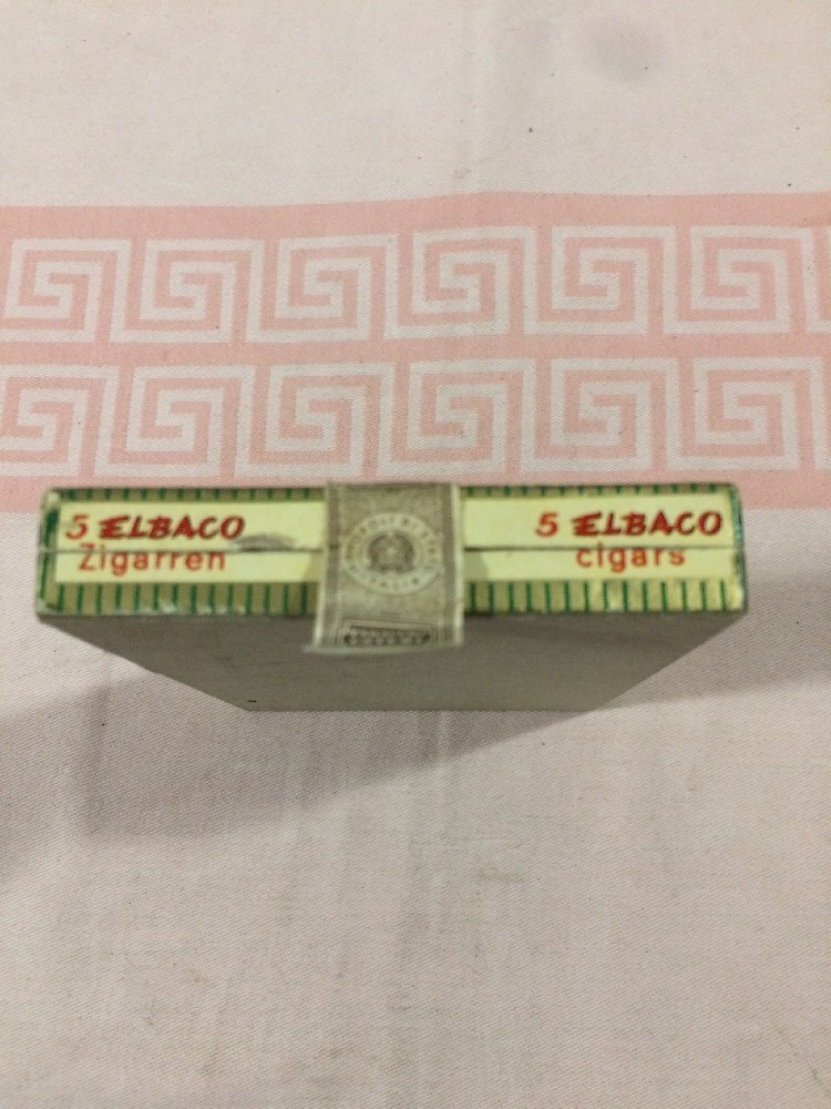 Old Empty Cardboard Box Elbaco Diploma False Colors
